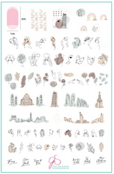 Mod Life Series - The Globe (CjS-118) - Clear Jelly Stamping Plate